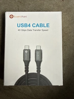 Buyers Point Ultra Fast USB C Charging Cable 40gbps Data Transfer Speed - Image 1 of 2