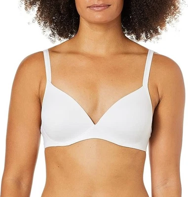 Warner's E3616 Women's Elements Of Bliss Lift Wire-Free Bra #1298,White,34D - Image 1 of 4