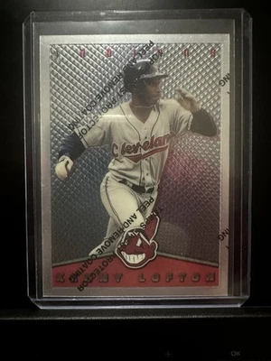 Topps Finest Kenny Lofton 1995 con revestimiento Indians Foto 1 de 2