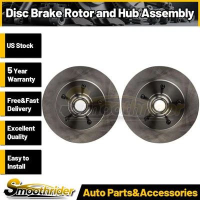 Conjunto de buje y rotor de freno de disco delantero 2 piezas para Ford F-100 1973-1981 1982 1983 Foto 1 de 4