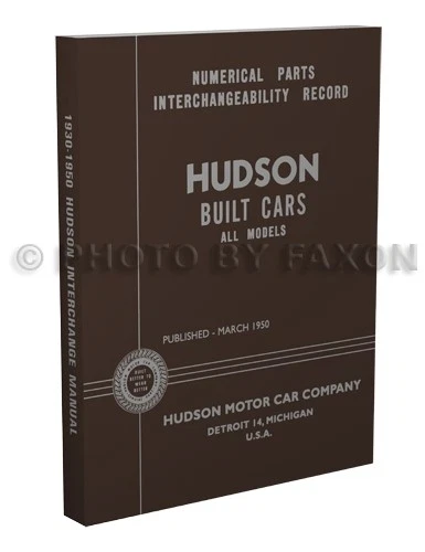 Manual de intercambio de piezas Hudson 1930-1950 1940 1941 1942 1946 1947 1948 1949  Foto 1 de 4