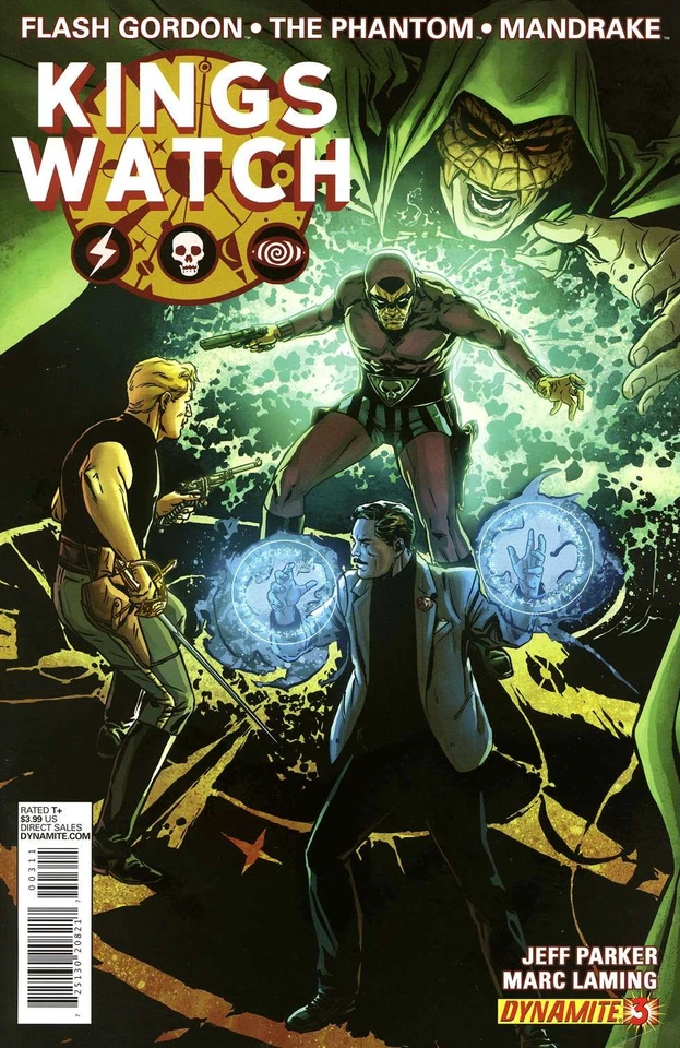 Reloj Kings #3 en estado bastante bueno; Dynamite | Flash Gordon the Phantom Mandrake - con bolsa + tablero Foto 1 de 1