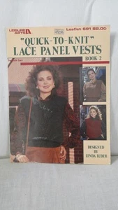 Leisure Arts QUICK-TO-KNIT LACE PANEL VESTS BOOK 2 Leaflet 691 - Picture 1 of 1