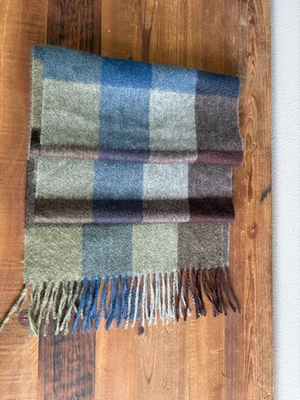 Hermosa bufanda Nordstrom para hombre 100 % cachemir flecos excelente +++ Foto 1 de 3