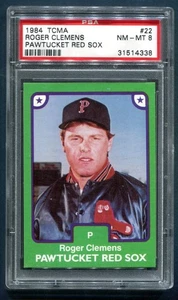 1984 TCMA Roger Clemens Pawtucket Red Sox RC #22 PSA 8 NM-MT - Picture 1 of 2
