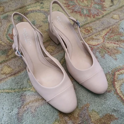 Antonio Melani Grueso Punta Cerrada Bloque Correas Mujer 7.5 Beige Clásico Evento Foto 1 de 4