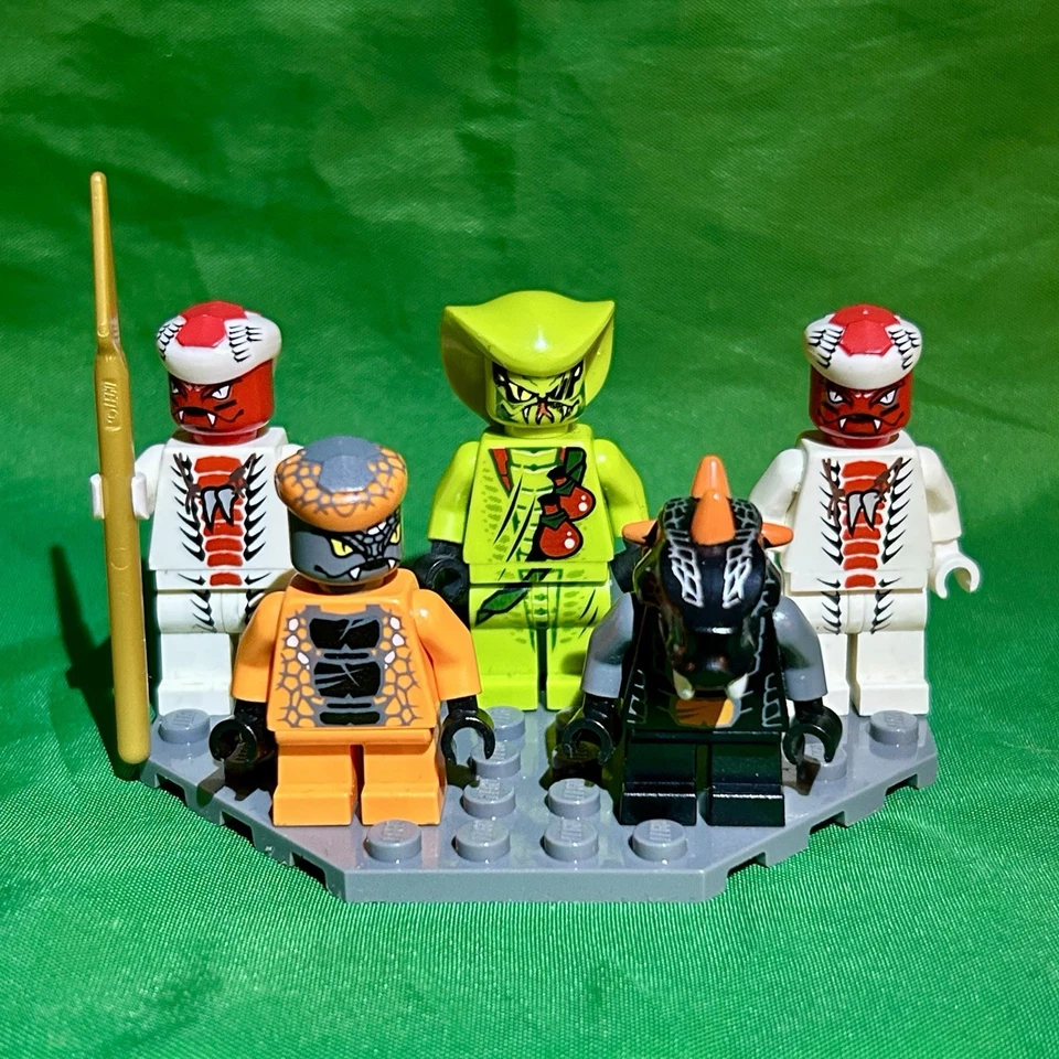 Lego Ninjago Villano Minifigura Lote de 5 Snappa, Bytar, Lasha y Snike Foto 1 de 1
