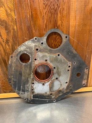 MG MGB 1968-80 • Placa de respaldo original del motor trasero. Usado.  KMG1398 Foto 1 de 4