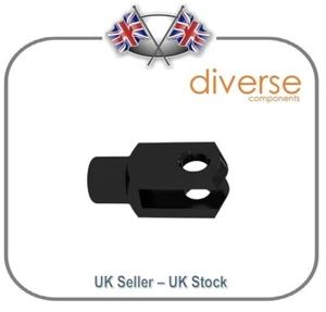 Black Anodised Aluminium Clevis Fork/Rod End M6 - Picture 1 of 1