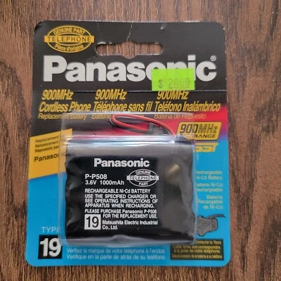 Batería de teléfono inalámbrico Panasonic P-P508A - tipo 19 Foto 1 de 4