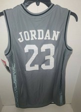 Michael jordan Air Jordan Youth Boys Xl Jersey Sewn letters Swingman Bulls Gray