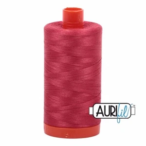 Aurifil 50wt, 2230 Red Peony, 100% Cotton Thread. Mako Egyptian Cotton. 1300M - Picture 1 of 1