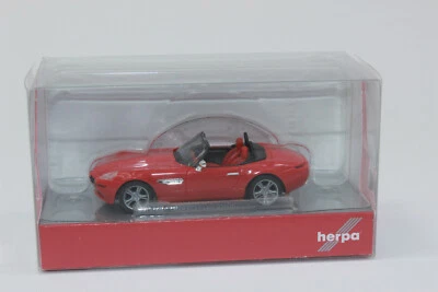 Herpa 022897-002 BMW Z8 Rouge 1:87 Neuf Emballage D'Origine - Photo 1/3