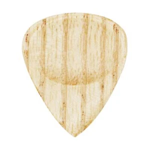 Ash Wood Guitar Pick - 3.0 mm - 351 Groove Shape - Handmade Exotic Plectrum - Picture 1 of 10