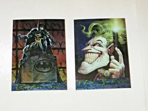 1995 Batman Master Series Inserto de cromo juego de 2 cartas Joker Skybox DC UNIVERSE - Imagen 1 de 6