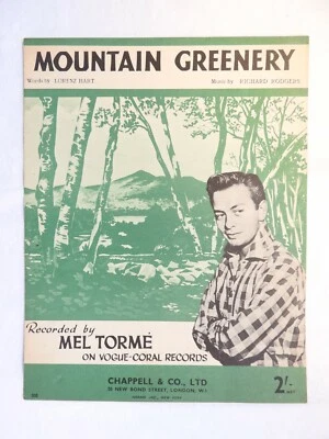 Mountain Greenery - Mel Torme sheet music piano ukulele vocals 1926 Rodgers Hart - Image 1 of 2