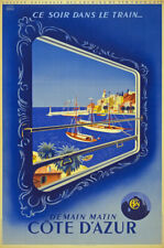 TX08 Vintage 1930's France Cote D'Azur French Railways Travel Poster A1/A2/A3