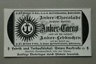 W2h) Reklama Ogłoszenie Norymberga 1903 Kotwica Kakakao Kotwica Czekolada Dolna droga budowlana