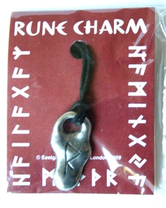Rune Charm Anhänger Zauber Amulett Schmuck Magie Rune Rad/Raidho Nordisch - Picture 1 of 1