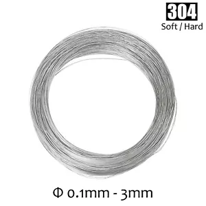 Federstahldraht Edelstahldraht V2A Edelstahl Rostfrei 0,1mm 0,2mm 0,3mm bis 3mm - Bild 1 von 5