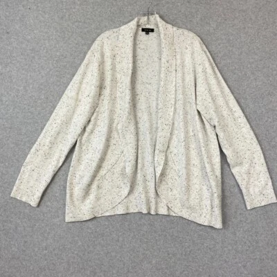 Verve Ami Sweater Womens XL Gray Black Flecks Open Front Long Sleeve Cardigan - Image 1 of 4