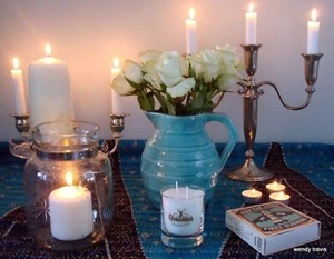 HAND POURED UNSCENTED CANDLE IN FRENCH-SOURCED GLENFIDDICH SCOTCH WHISKY GLASS - Picture 1 of 4