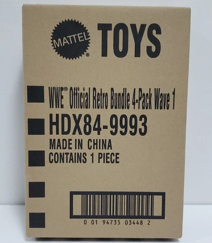 Mattel Creations WWF WWE RETRO Bundle 4 Pack - Wave 1 Action Figures 2021 Sealed Cover