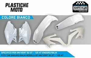 KIT PLASTICHE HM 50 - 125 4t e VENT bianco - ENDURO BAJA - Picture 1 of 3