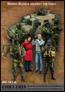 Evolution EM-Big-6 1/35 Modern Russian Soldiers & Girls - Foto 1 di 1