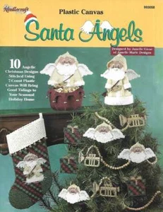 NEW PLASTIC CANVAS SANTA ANGELS 10 ANGELIC DESIGNS - Picture 1 of 2