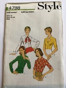 Dress makers patterns style 4798 size 14 sewing vintage retro woman * girl - Picture 1 of 2