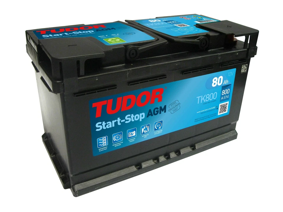 Batería TUDOR START-STOP AGM TK800 80Ah 800A - Imagen 1 de 1