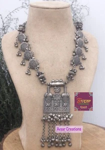 indian oxidised Jewellery necklace set - Picture 1 of 10