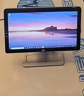 HP W1858 18.5" 1366x768 VGA DVI Built-in Speakers LCD Monitor w/ Stand & Cords - Image 1 of 4