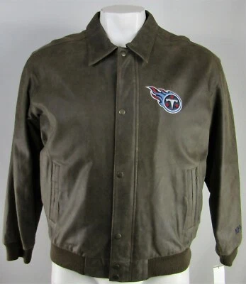Tennessee Titans NFL G-III Men's Full-Zip Full-Button Leather Jacket - Image 1 of 4