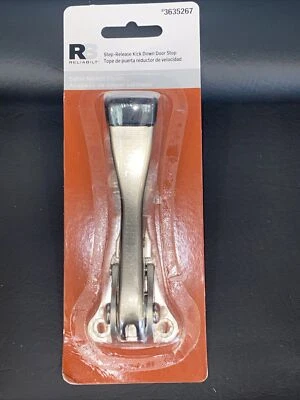 Zapato de goma Reliabilt de níquel satinado de liberación escalonada para tope de puerta Foto 1 de 4