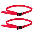 6x2pcs Golf Trolley Webbing Straps Quick Release Suitcase Tie Down Belt Red