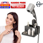 Hair Dryer Holder Wall Mounted 360 Degree Rotating Blow Dryer Stand Hand Free US