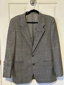 Givenchy Blazer Mens 42R 100% Wool Suit Jacket 2 Button Vintage Coat - Picture 1 of 17