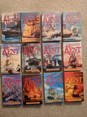Alexander Kent Historical Fiction Richard Bolitho Book Lot Of 12 PB Novels.  Foto 1 de 4