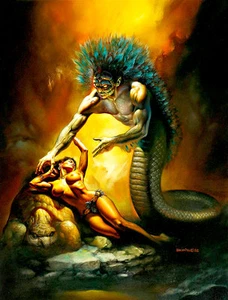 Quetzalcoatl by Boris Vallejo A1+ High Quality Canvas Print - Picture 1 of 1