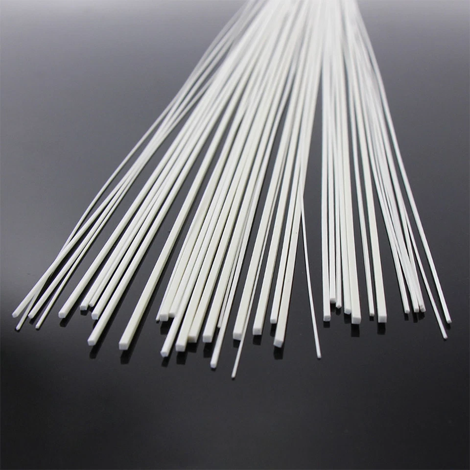 40pcs Styrene ABS Square Rods Solid 500mm ABS01 Model Architecture Material - Image 1 of 4