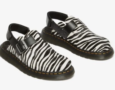 Mulas Dr. Martens Jorge II de cuero con estampado de cebra talla 13 nuevas sin caja $140 Foto 1 de 4