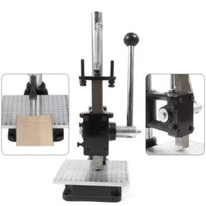 Manual Leather Hole Puncher Hand Punching Machine Press Punch Tool Leather Craft - Picture 1 of 11