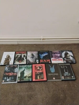 11x Mixed Horror Movie DVD Bundle - Saw, Infernal, Outpost, Let Me In - Image 1 of 4