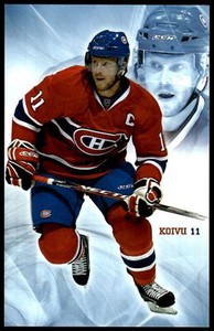 2007-08 MONTREAL CANADIENS TEAM POSTCARD SAKU KOIVU