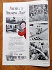 1943 Philip Morris Cigarette Ad Sky-Passengers On Pan American Clippers