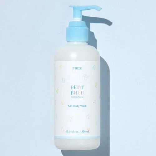 ETUDE Petit Bijou Cotton Snow Soft Body Wash 300ml Mild Body Cleanser K-Beauty - Image 1 of 4