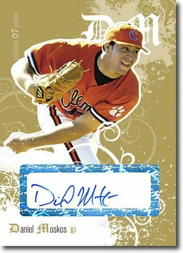 2007 Daniel Moskos Rookie Autograph GOLD Auto RC #/50 - Image 1 of 1