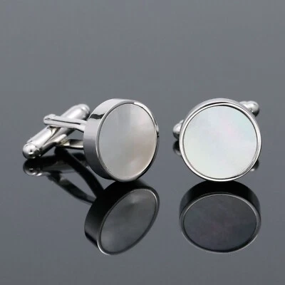 Moda Hombres Gemelos 1 Par de Camisa Traje Gemelos Joyería Estrás Clásico Foto 1 de 4